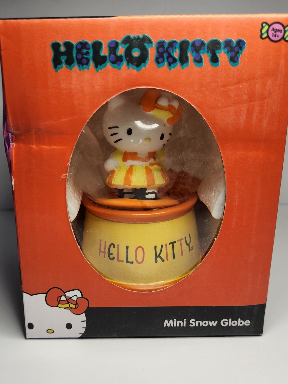 Sanrio Hello Kitty Dressed As Candy Corn Mini Snow Globe - Halloween